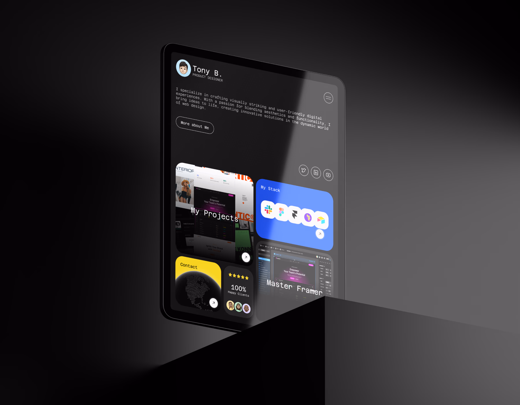 BentoVibe Screen