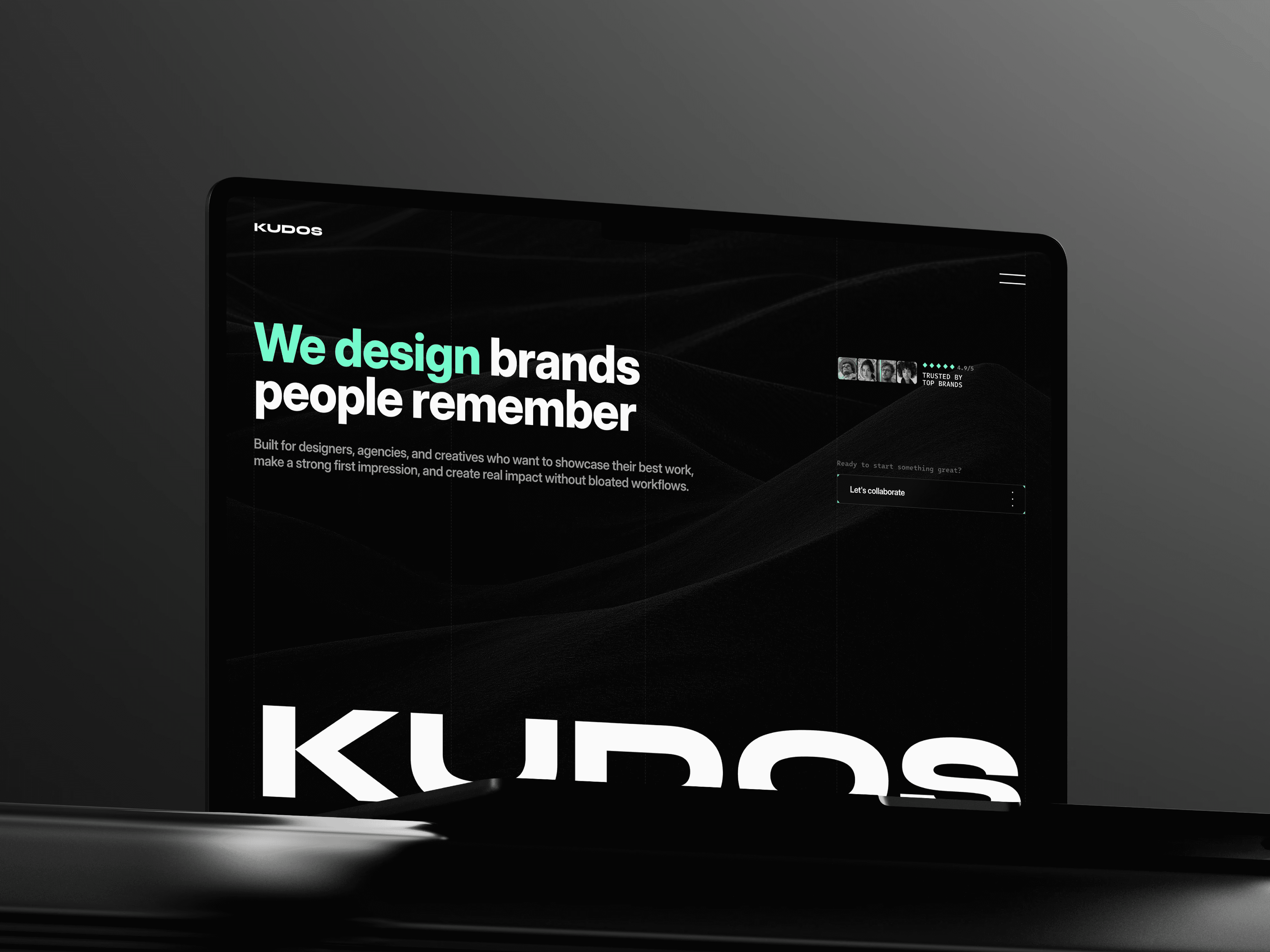 Kudos screen